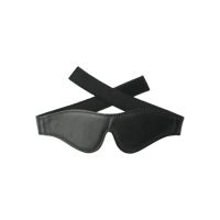 Strict leather velcro blindfold